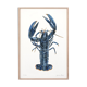 Lucie le homard bleu, tirage d'art 20/30cm