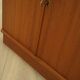 Teak corner display cabinet, Denmark, 1960s