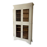 Vitrine ancienne blanche