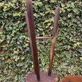 Set of three brutalist tripod stools