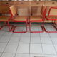 Set 4 chair B32 red Marcel Breuer Cesca