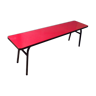 Banc vintage formica rouge