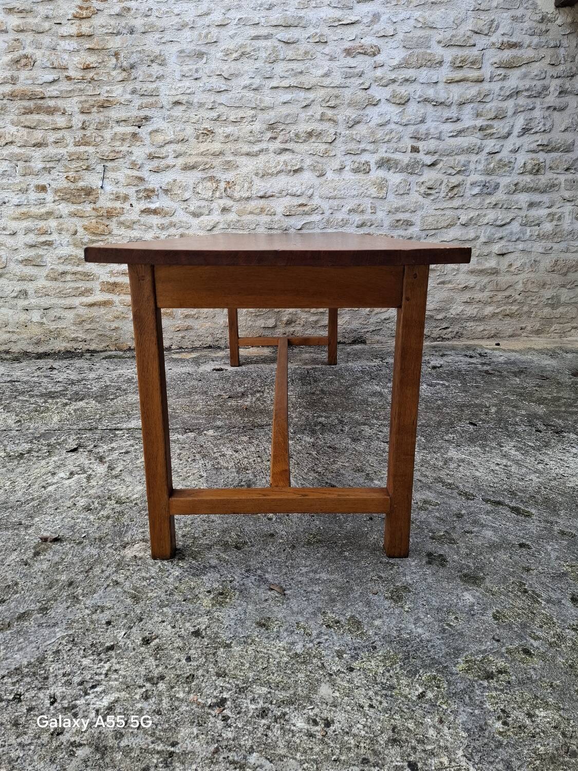 Oak farmhouse table 220 cm