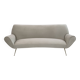 Canapé courbé moderne en velours, italien, milieu de siècle, Gigi Radice, pour Minotti, 1950