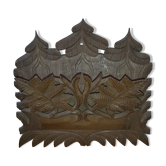 Range courrier bois sculpté forêt noire
