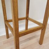 Tabouret de bar vintage en bois de hêtre