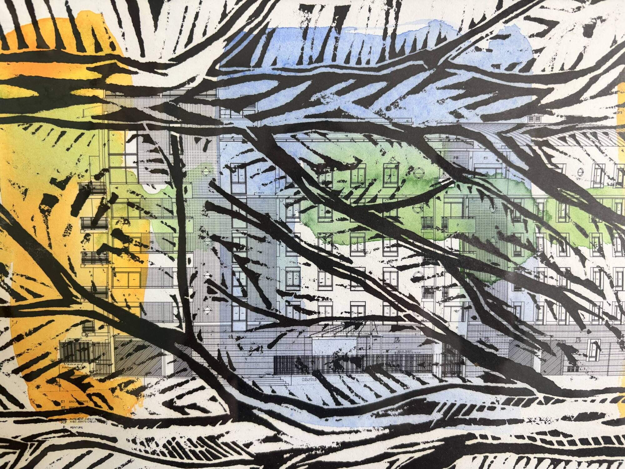 Gravure encadrée Martin Bruneau, signée et numérotée – 2008