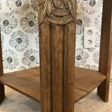 Gaspard wooden pedestal table in Art Deco style