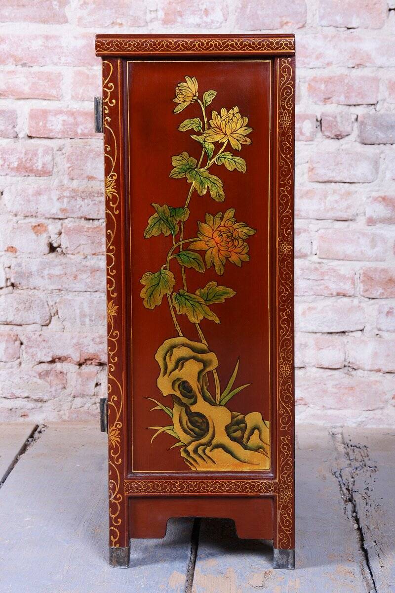 Small Asian-Style Cabinet in Wood, 1850s