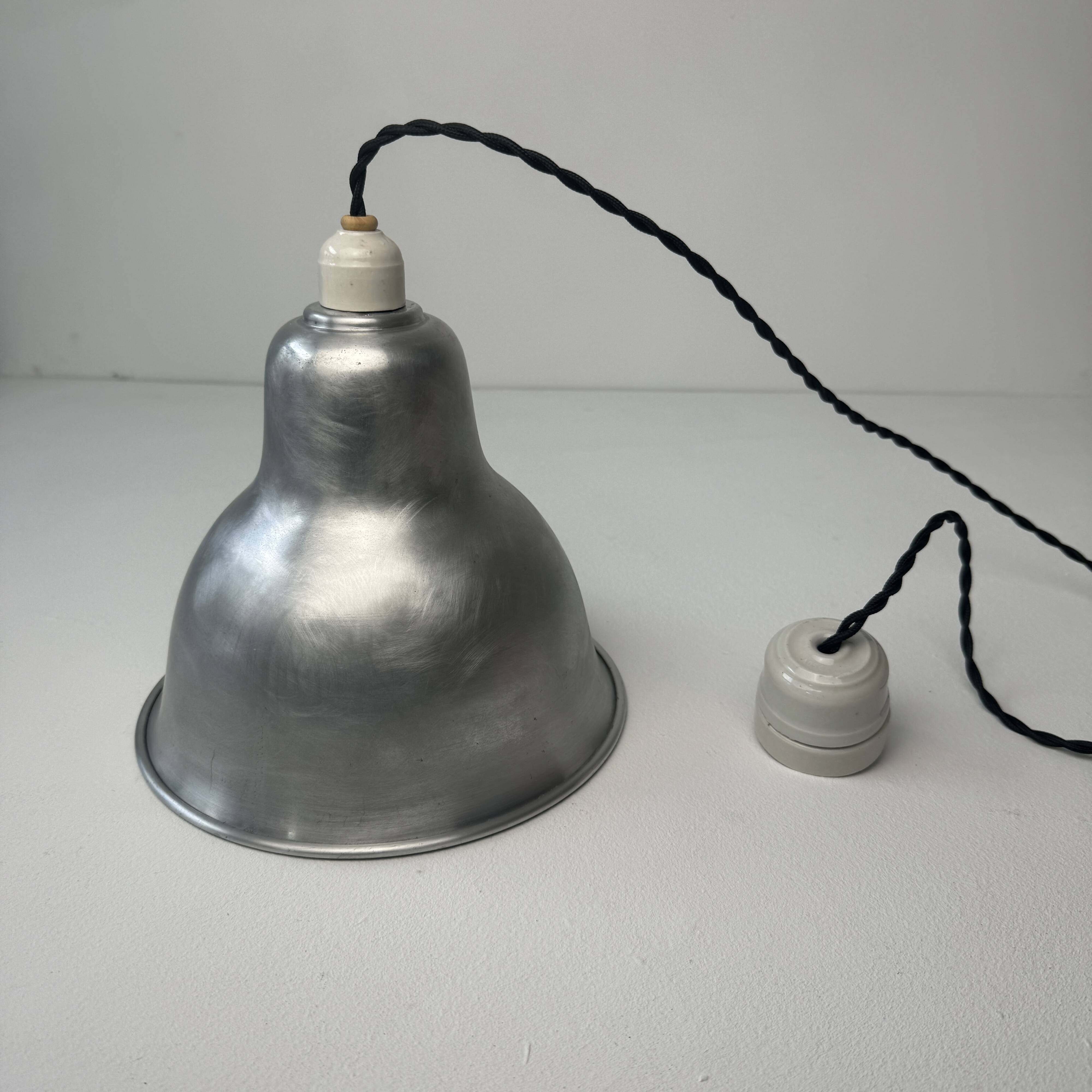 Old vintage aluminum workshop suspension