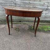 Kidney-shaped desk, marquetry, Transition style