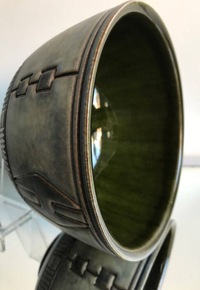 Stoneware bowl 1950's by Munk Keramik Enköping