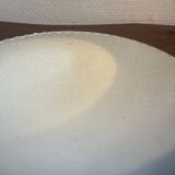 Miroir rond non encadré contour ondulé biseauté