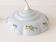 LUMAREL: Sky blue flower pendant light in vintage 50s plastic.