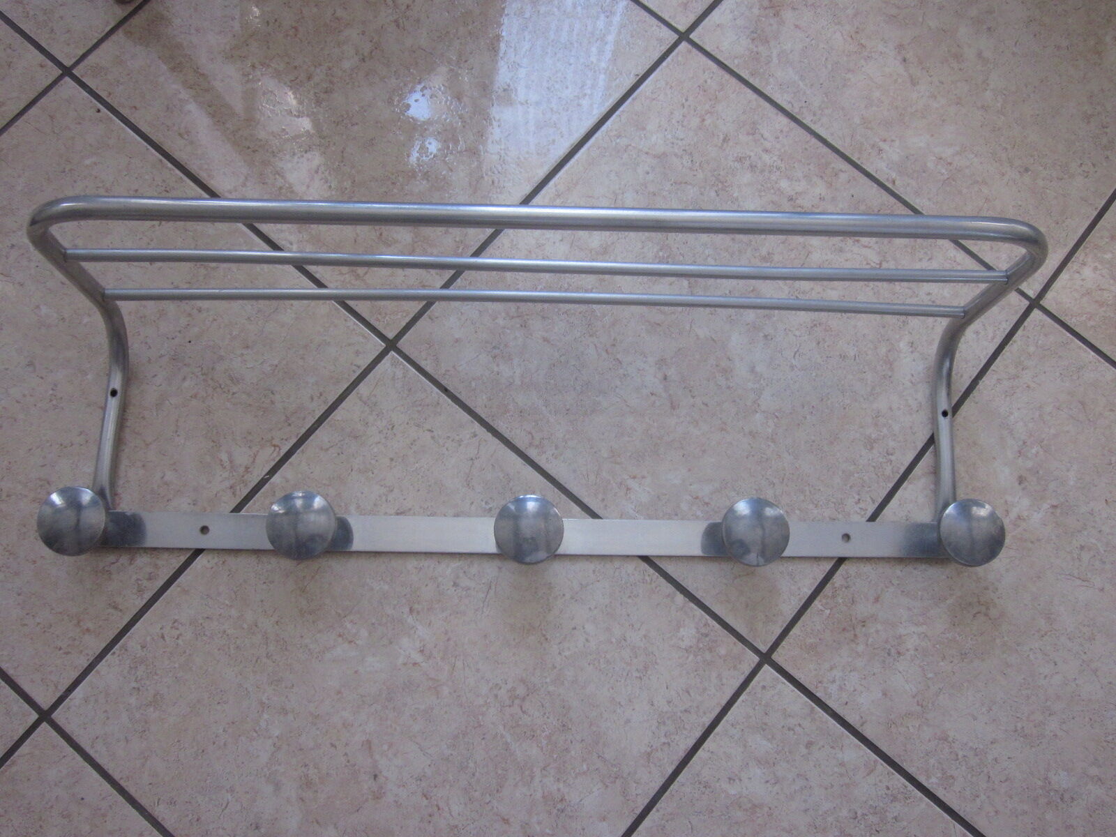 Aluminum coat rack from the 50/60