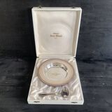 Silver plate and spoon, Orfèvrerie Saint Médard, Paris, 1950