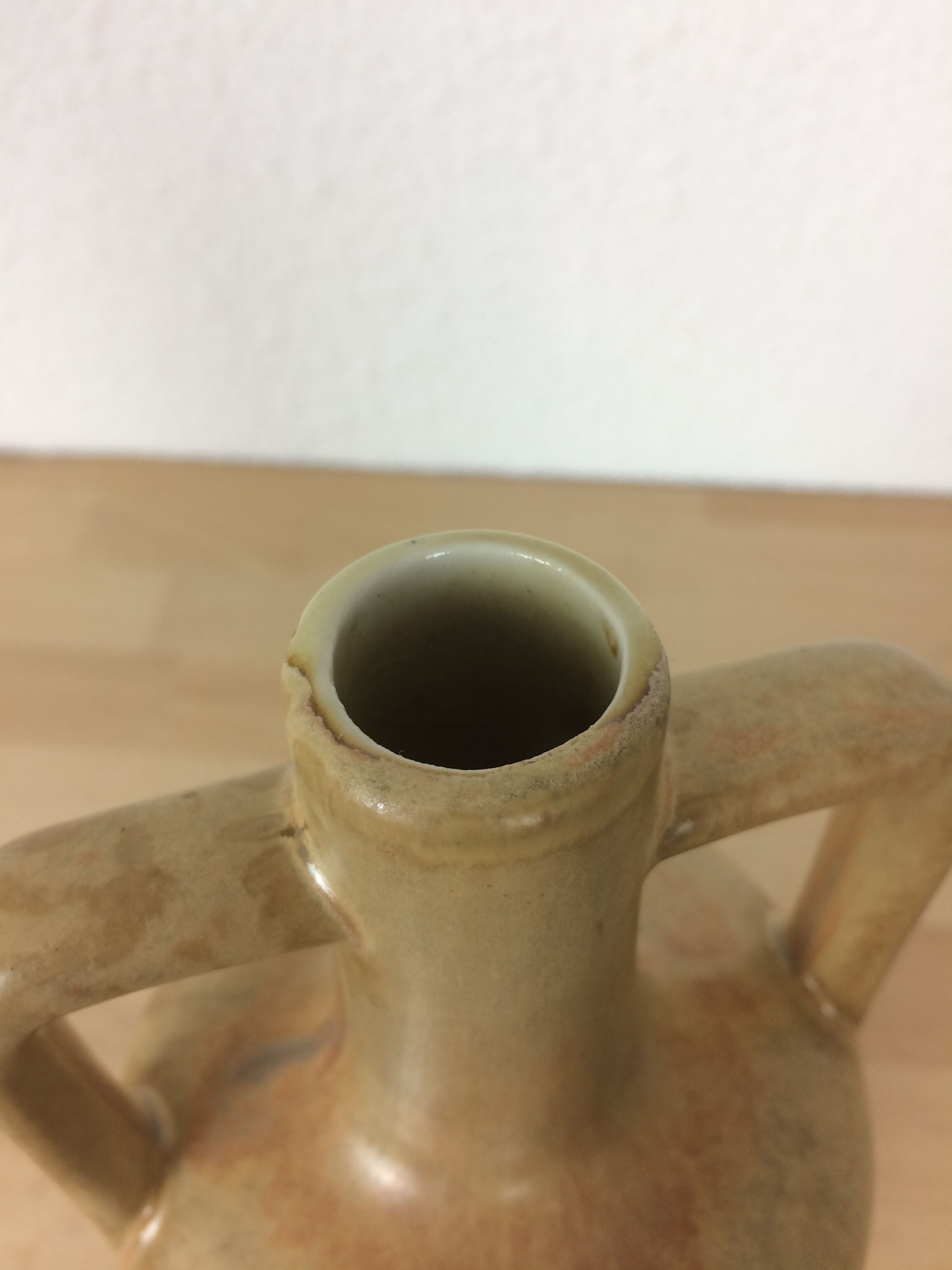 Fournier Demars ceramic vase from Saint Amand