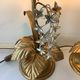 Pair of Lamps Attributed to Hans Kogl Vintage 1970 Hollywood Regency Wisteria