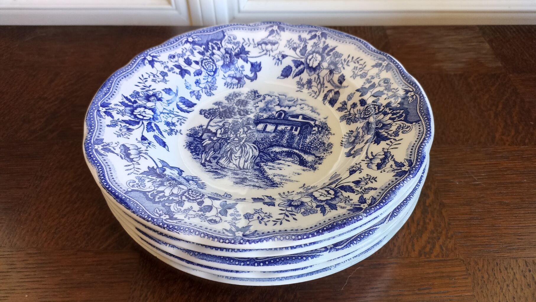 5 hollow iron earth plates per CP - blue