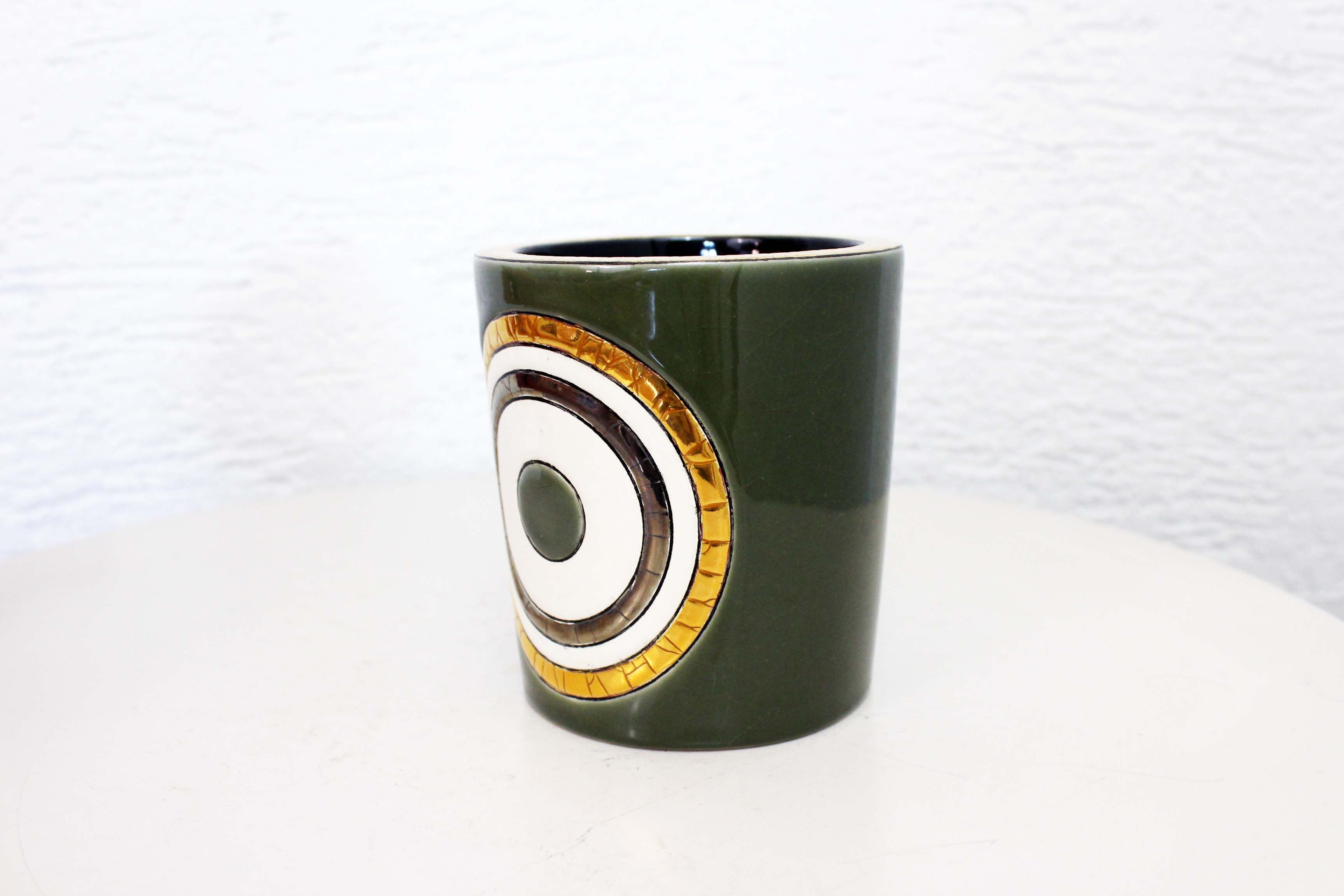 Longwy Emeaux ceramic pot