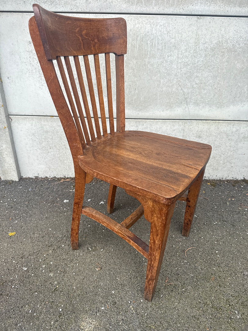 Vintage wooden bistro-style chair
