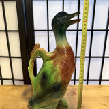 Glazed ceramic duck jug – St Clément – France