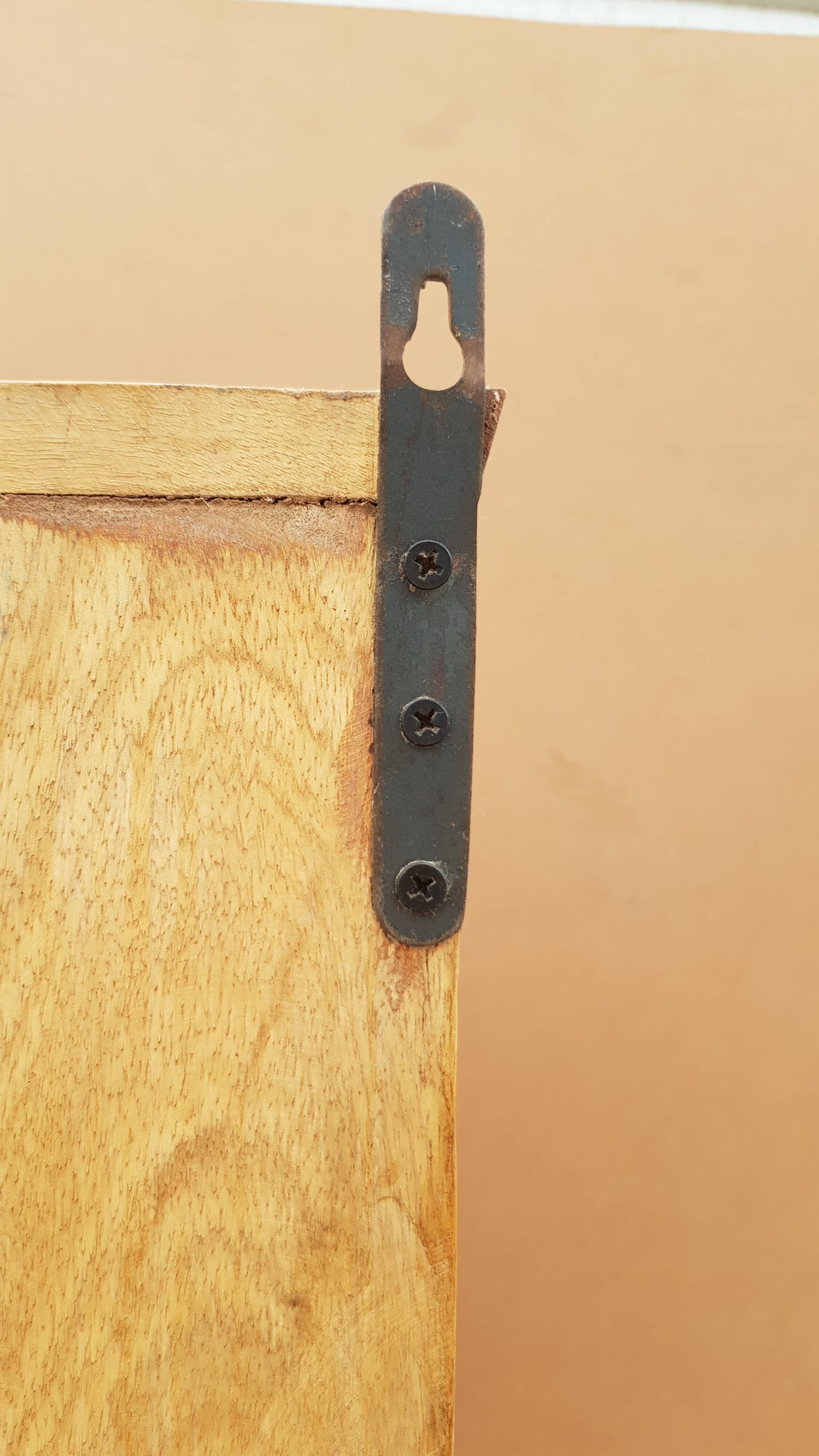 Polychrome teak display case