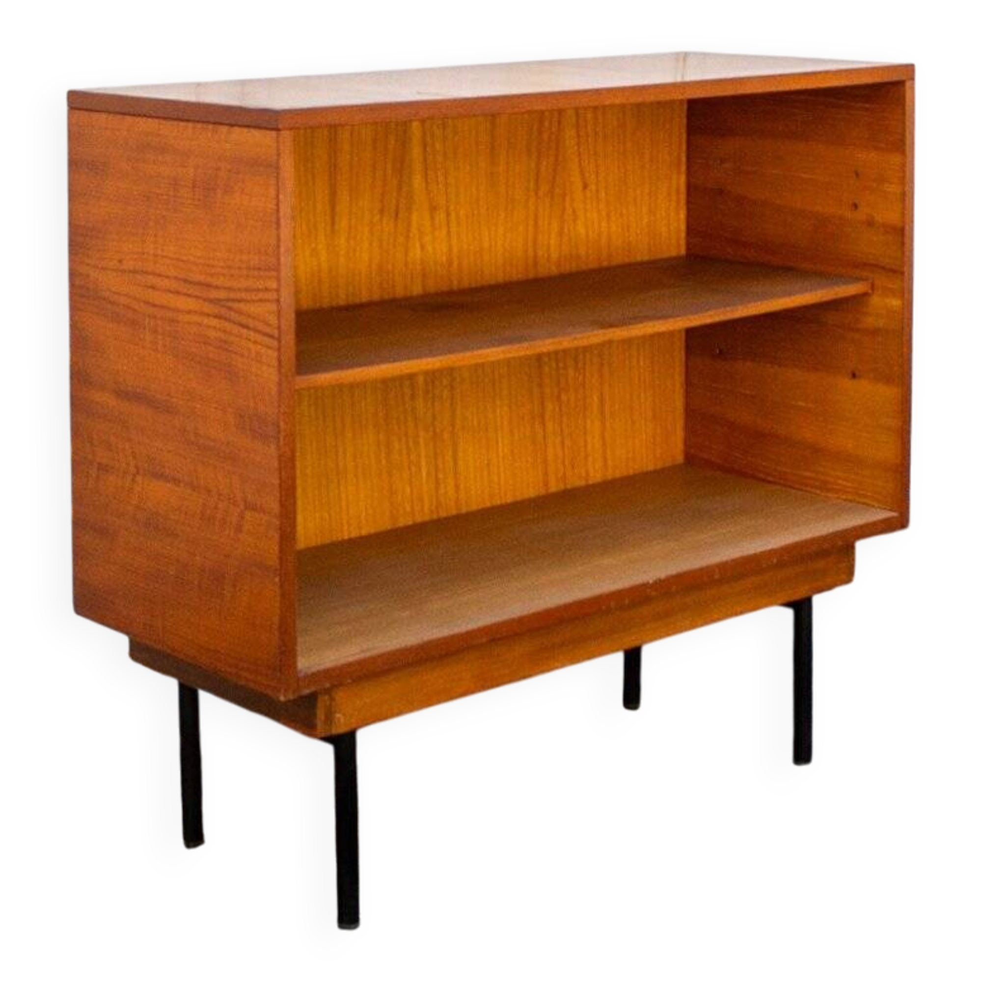 Wood and iron credenza by Leonardo Fiori for Isa, Bergamo, Italy, 1950s.