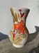 Italian ceramic vase from 1950 with floral decoration