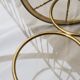 Oval brass serving table