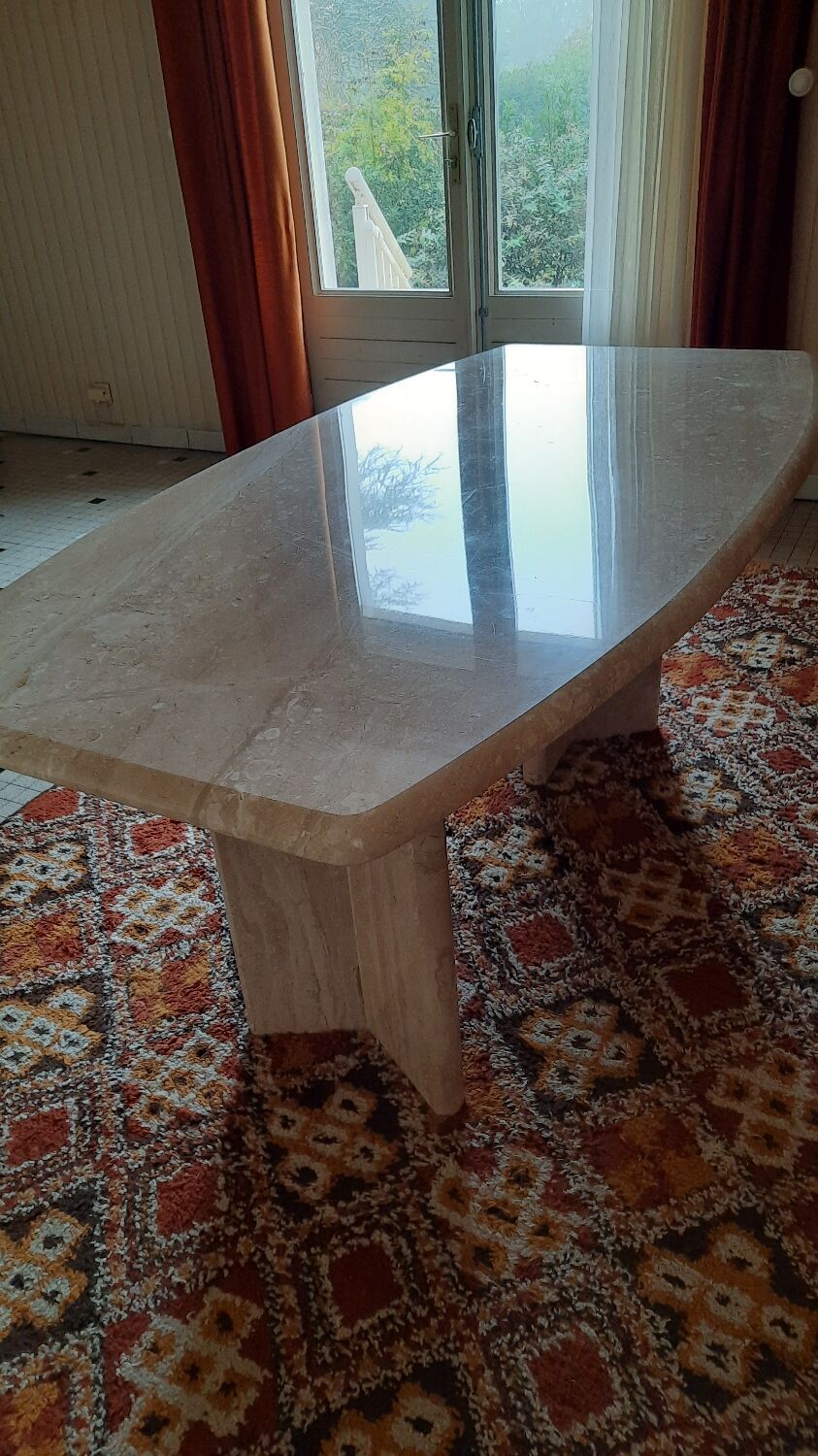 Travertine table