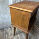 Vintage bedside feet oak compass