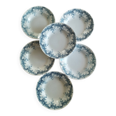 « Byzantin » - 6 assiettes creuses terre de fer St-Amand & Hamage