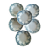 "Byzantine" - 6 deep plates made of St-Amand & Hamage ironstone