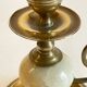 BOUGEOIRS Vintage Onyx Marble and Brass