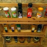 Pine spice rack