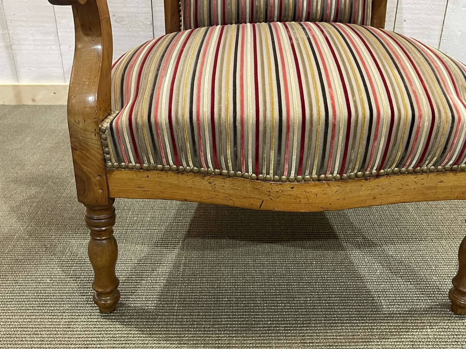 Voltaire III armchair, late 19th century, in cherry wood