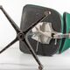 Green vintage Scandinavian desk chair – mid-century modern, adjustable and comfortable