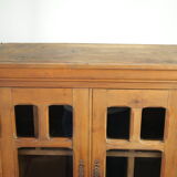 Vitrine de metier ancienne en bois de noyer XXème