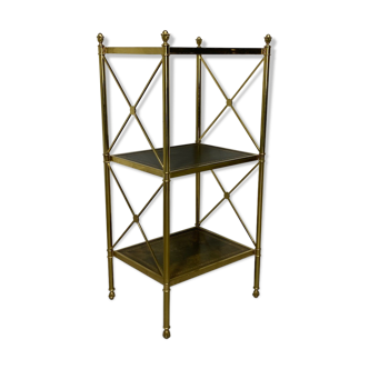 Brass bookshelf