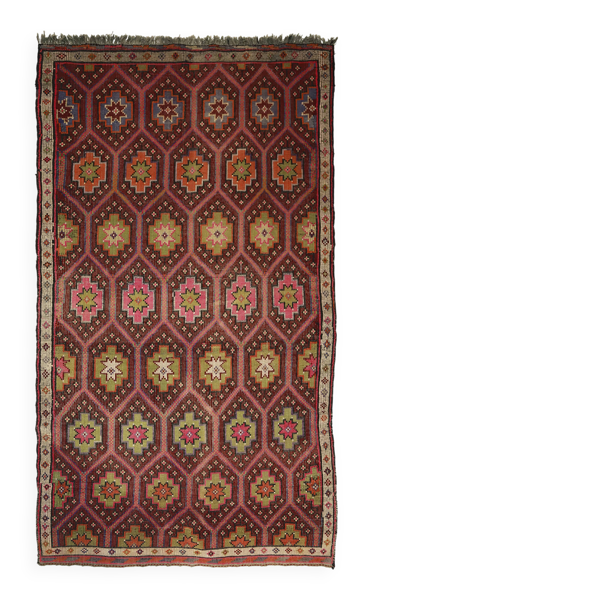 Grand Kilim Turkish Anatolia 167x300 cm Geometric Vintage Handwoven