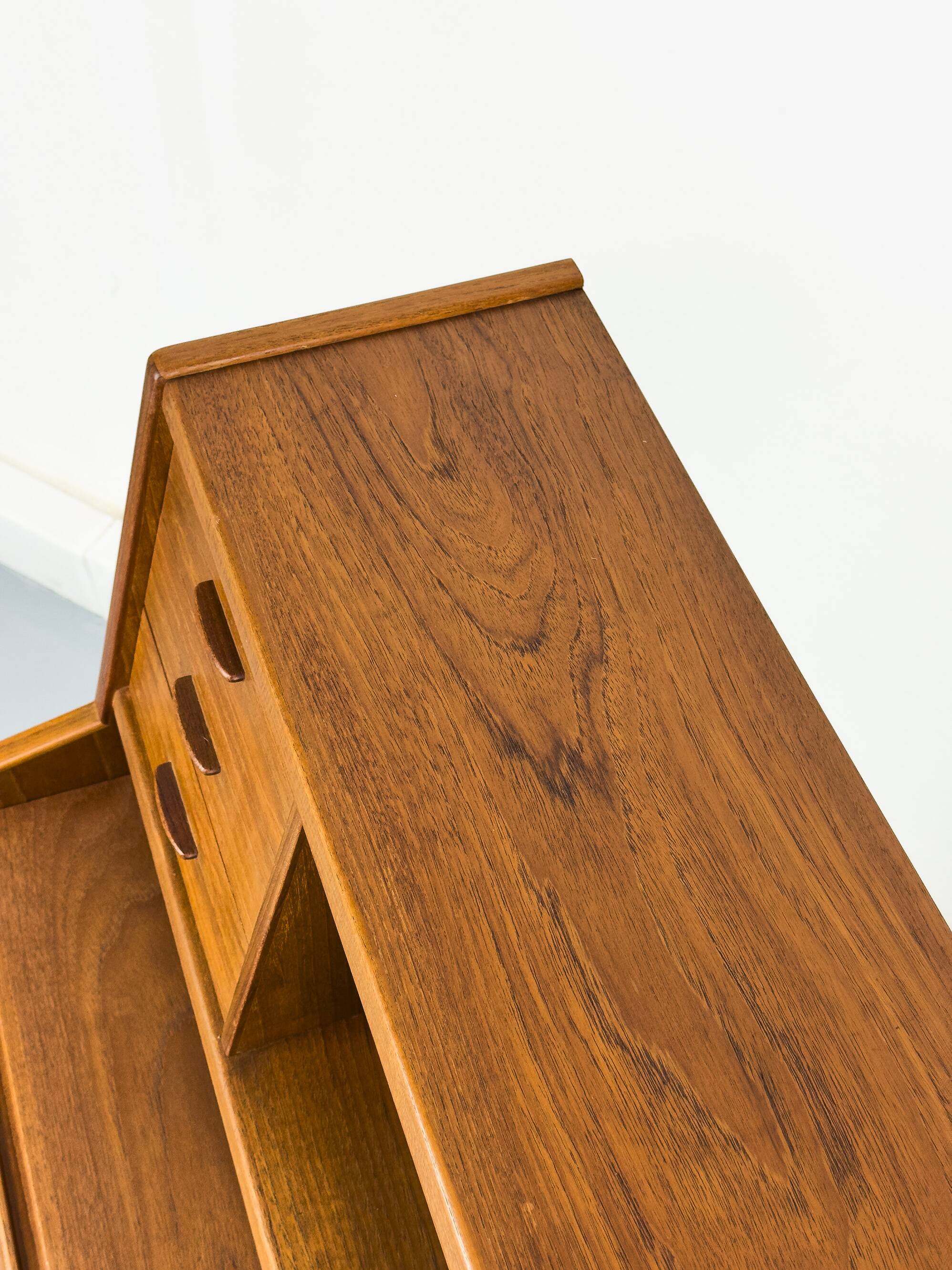 Secrétaire en teck de Chr. Møller, années 1960