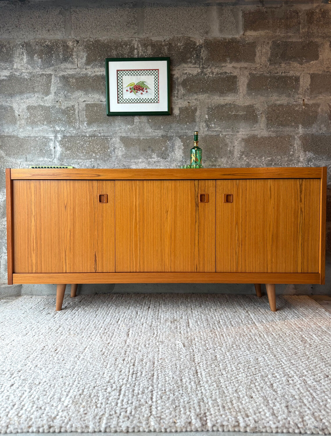 Enfilade buffet scandinave en teck, LB Kofod-Larsen, 1960