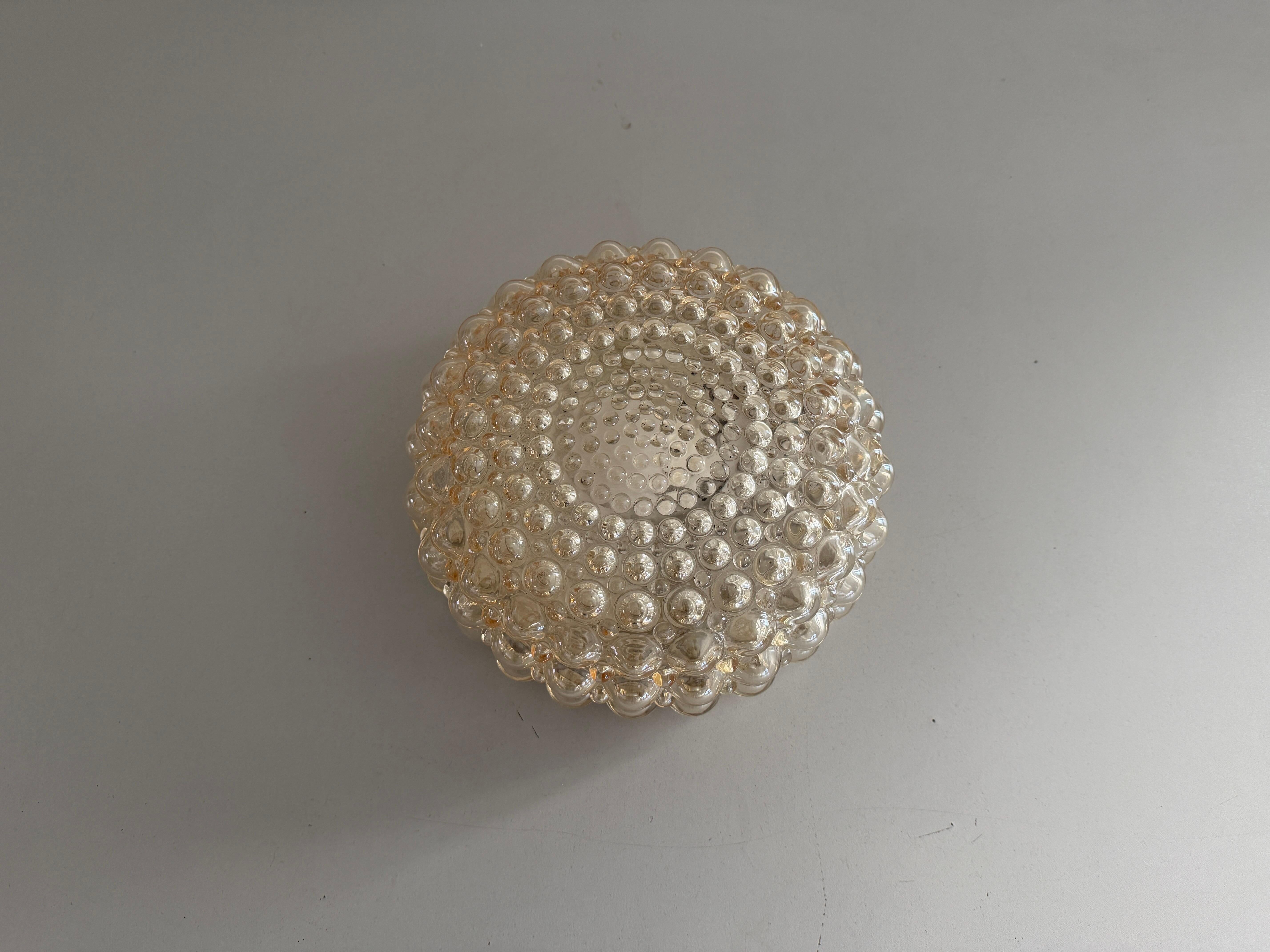 Boom 665 Model Bubble Glass Flush Mountains by Bega Limburg, 1960s, Germany
