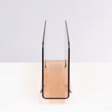 Smoked lucite magazine rack france 1970s