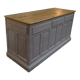 Countertop in gray patinated fir 1960
