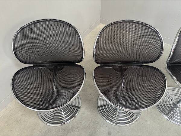 Set O-line dining chairs by Herbert Ohl, Wilkhahn 1980s