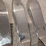 3 silver-plated fish knives by Christofle Marly, 19.8cm