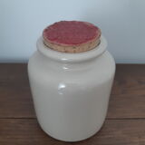 Sandstone pot with original cap