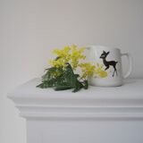 Fawn pitcher and rabbit